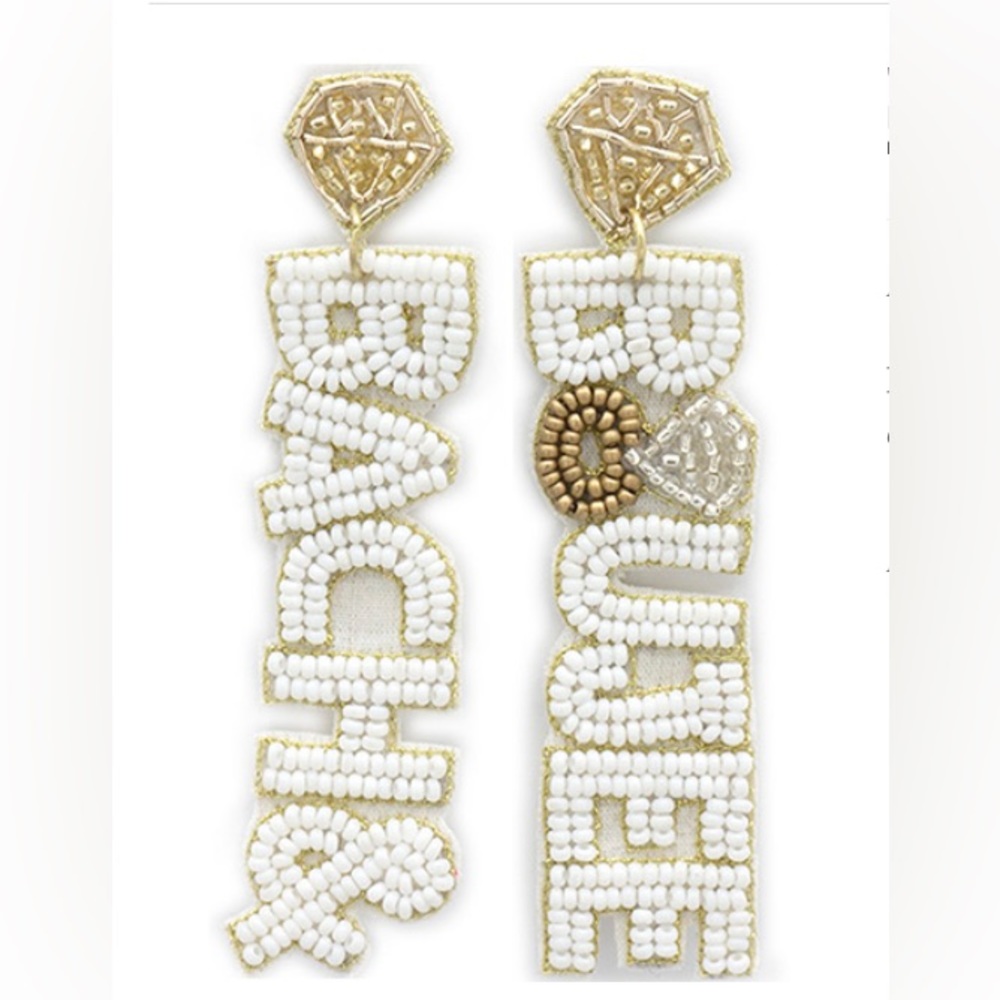 Bachelorette Party gift for the Bride earrings
